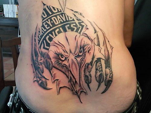 harley davidson eagle tattoo